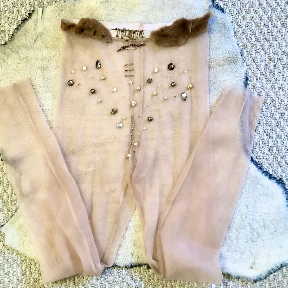 Handmade Dream Sheer Nude Tights Size 25/26